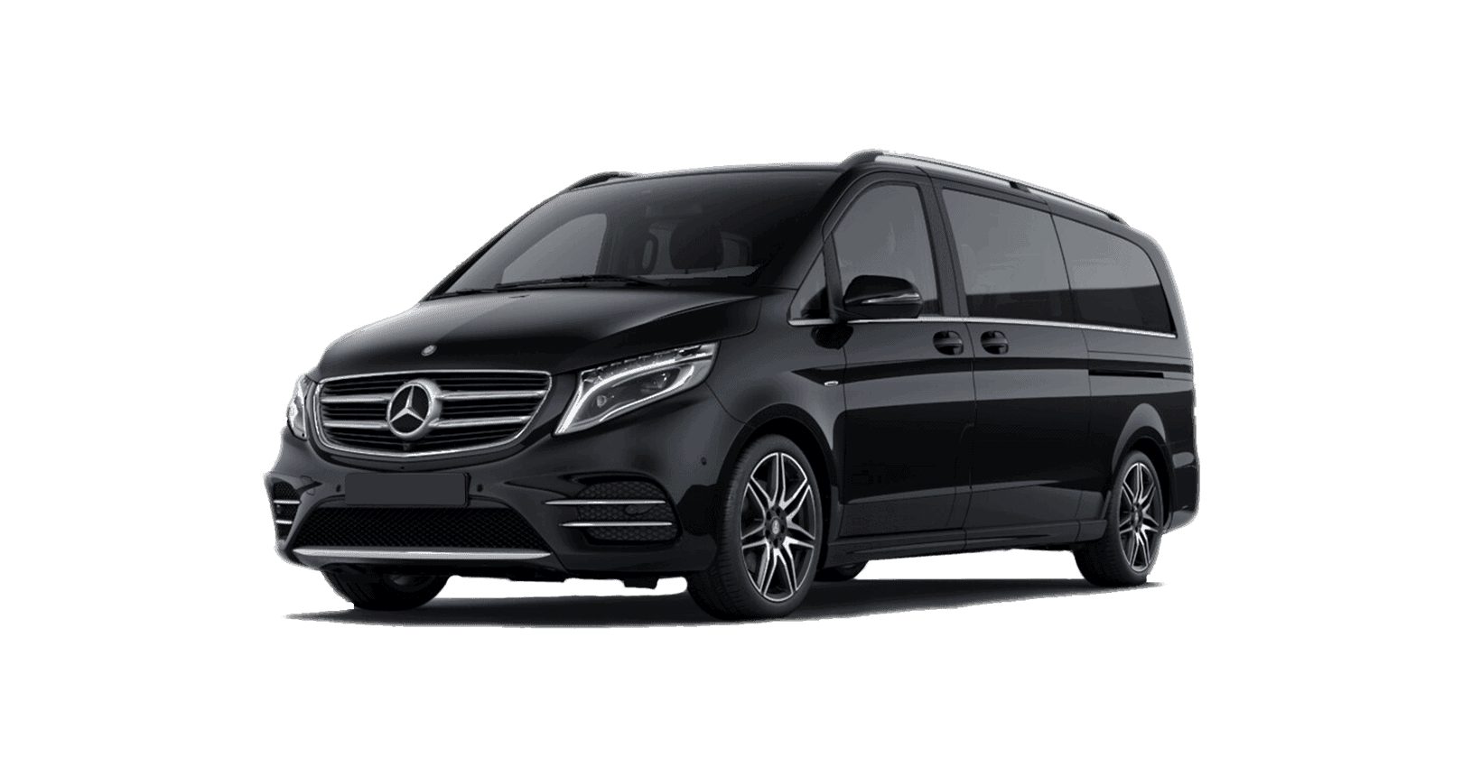 Minivan premium 7 posti nero — segmento Mercedes Classe V o equivalente — My Rome Driver